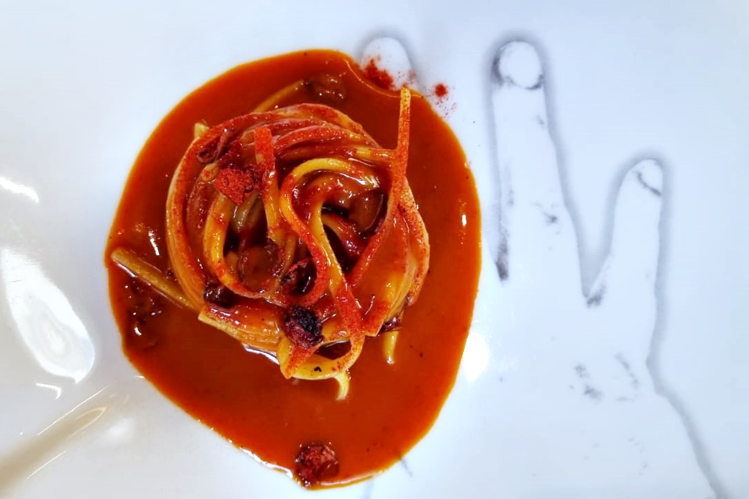 Cannavacciuolo - Linguine, peperone crusco e acqua di vegetazione